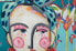 Acrylbild handgemalt Frida in Trad