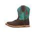 Фото #3 товара Roper Cowbaby Embroidery Square Toe Cowboy Infant Boys Blue, Brown Casual Boots