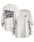Фото #1 товара Women's White Arizona Wildcats Pennant Stack Oversized Long Sleeve T-shirt