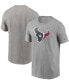 Фото #1 товара Men's Heathered Gray Houston Texans Primary Logo T-shirt