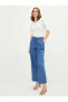 Фото #1 товара Beli Lastikli Wideleg Cep Detaylı Geniş Paça Kadın Jean Pantolon