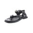 Фото #7 товара A.S.98 Tarron A84001-101 Womens Black Leather Strap Sandals Shoes