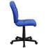Фото #1 товара Mid-Back Blue Quilted Vinyl Swivel Task Chair
