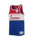 Big Boys and Girls Royal, Red Philadelphia 76ers Hardwood Classics Special Script Tank Top