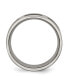 ფოტო #2 პროდუქტის Titanium Brushed with Black Rubber Flat Wedding Band Ring