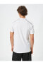Фото #4 товара Спортивная футболка Koton с деталями пошива на короткий рукавные воротником велосипедиста.