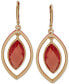 ფოტო #1 პროდუქტის Gold-Tone Navette Stone Orbital Drop Earrings