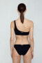 Stella McCartney 260944 Women Black One Shoulder Bikini Top Swimwear Size XS