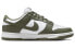 Фото #2 товара Nike Dunk Low "Medium Olive" 防滑 低帮 板鞋 女款 白橄榄绿 / Кроссовки Nike Dunk Low DD1503-120
