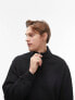 Фото #1 товара Topman 1/4 zip sweatshirt in black