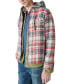 Фото #3 товара Рубашка мужская с капюшоном Lucky Brand клетчатая Zip-Front Hooded Overshirt