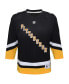 ფოტო #3 პროდუქტის Big Boys Black Pittsburgh Penguins 2021/22 Alternate Replica Jersey