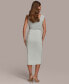 Фото #6 товара Юбка DKNY женская средней длины из джерси сиреневого цвета