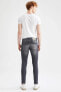 Фото #5 товара Skinny Comfort Fit Yırtık Detaylı Jean Pantolon