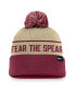 Фото #2 товара Men's Gold/Garnet Florida State Seminoles Local Peak Cuffed Knit Hat with Pom