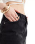Фото #10 товара Miss Selfridge denim micro mini skirt in black wash