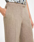 ფოტო #4 პროდუქტის Petite Extended-Tab Straight-Leg Pants