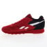 Фото #5 товара Reebok Classic Leather Mens Red Suede Lace Up Lifestyle Sneakers Shoes