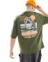 Фото #1 товара ONLY & SONS oversized t-shirt with arches back print in khaki