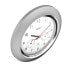Фото #2 товара Цифровые настенные часы Mebus 19454 Круглые Серебряные Белые Пластиковые Современные Настенные Часы на батарейках