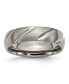 ფოტო #1 პროდუქტის Titanium Satin Swirl Design Wedding Band Ring