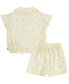 ფოტო #2 პროდუქტის Little Girls Daisy Top and Shorts Set