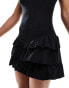 COLLUSION ruffle mini dress