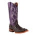 Фото #2 товара Ferrini Rancher Caiman Embroidered Square Toe Cowboy Womens Purple Dress Boots