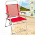 Фото #4 товара Складной стул Aktive Menorca Красный 48 x 88 x 50 cm (4 штук)
