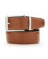 ფოტო #1 პროდუქტის Perry Ellis Men's Tan Leather Reversible Belt