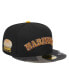 ფოტო #1 პროდუქტის Men's Black Seattle Mariners Metallic Camo 59FIFTY Fitted Hat