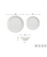 Botanic Garden Harmony White 12 Piece Dinnerware Set, Service for 4