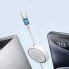 Kabel przewód wysuwany zwijany USB-C 100W Free2Draw Mini 1m biały