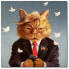 Фото #1 товара Catty Remarks Gallery-Wrapped Canvas Wall Art - 30" x 30"