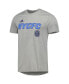 ფოტო #3 პროდუქტის Men's Heather Gray New York City FC Team Jersey Hook AEROREADY T-shirt