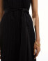 Фото #4 товара & Other Stories wide leg stretch jumpsuit with side tie detail in black