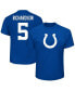 Фото #2 товара Men's Anthony Richardson Royal Indianapolis Colts Big and Tall Player Name and Number T-shirt