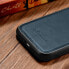 Etui pokryte naturalną skórą do iPhone 14 Pro Leather Oil Wax granatowy