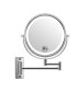 Фото #1 товара 8-Inch Wall Mounted Makeup Vanity Mirror, 3S LED Lights, 1X/10X Magnification Mirror