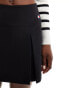 Tommy Jeans pleated mini skirt in black