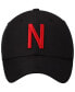 Men's Black Nebraska Huskers Staple Adjustable Hat