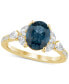 ფოტო #3 პროდუქტის London Blue Topaz (2 ct. t.w.) & Diamond (7/8 ct. t.w.) Bridal Set in 14k Gold