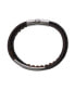 ფოტო #3 პროდუქტის Loose Fit Beaded and Leather 3 Strand Bracelet