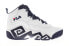 Фото #1 товара Fila MB 1BM00055-125 Mens White Leather Athletic Basketball Shoes
