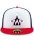 Фото #4 товара Men's White Washington Nationals Alternate 2 2020 Authentic Collection On-Field 59FIFTY Fitted Hat