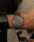 ფოტო #4 პროდუქტის Men's Legacy Quartz Leather Brown Watch 42mm