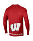Фото #2 товара Men's and Women's Red Wisconsin Badgers 2024 On-Court Bench Unity Performance Long Sleeve T-shirt
