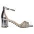 Nina Brooke Block Heels Womens Silver Dress Sandals BROOKE-YM-SILMFM