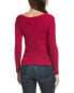 Фото #2 товара Женский свитер BCBGMAXAZRIA с ребристым узором, красный, размер XXS