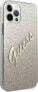 Guess Etui Guess GUHCP12LPCUGLSGO Apple iPhone 12 Pro Max złoty/gold hardcase Glitter Gradient Script